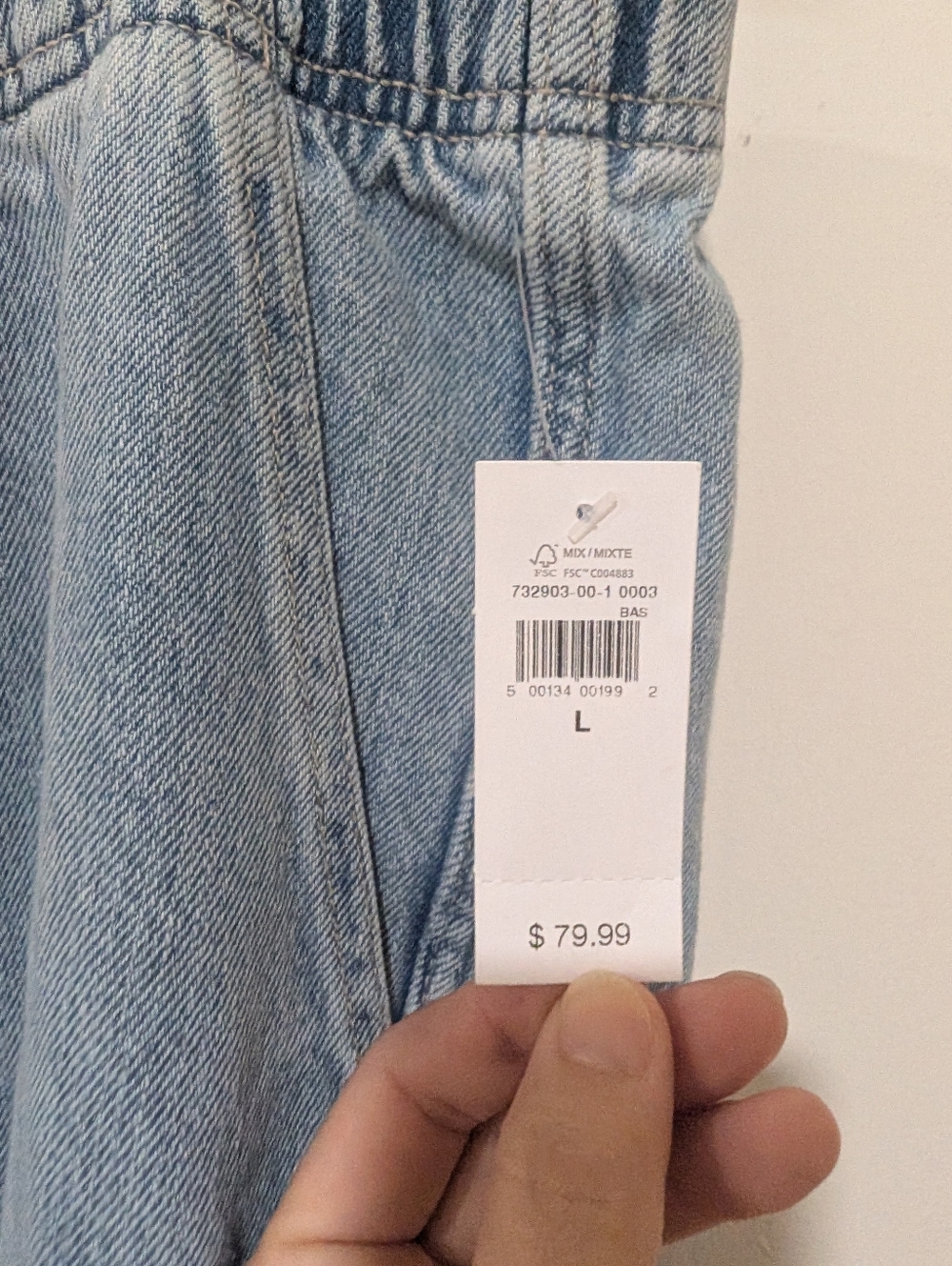 GAP NWT Pull-On Barrel Denim Jeans - Picture 7 of 15